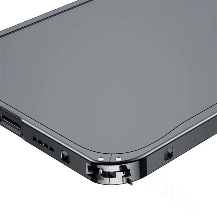 Für iPhone 12 Pro Max 6,7 Zoll PC-Rückabdeckung + Metallrahmen Mattiertes Handyhülle - Gold