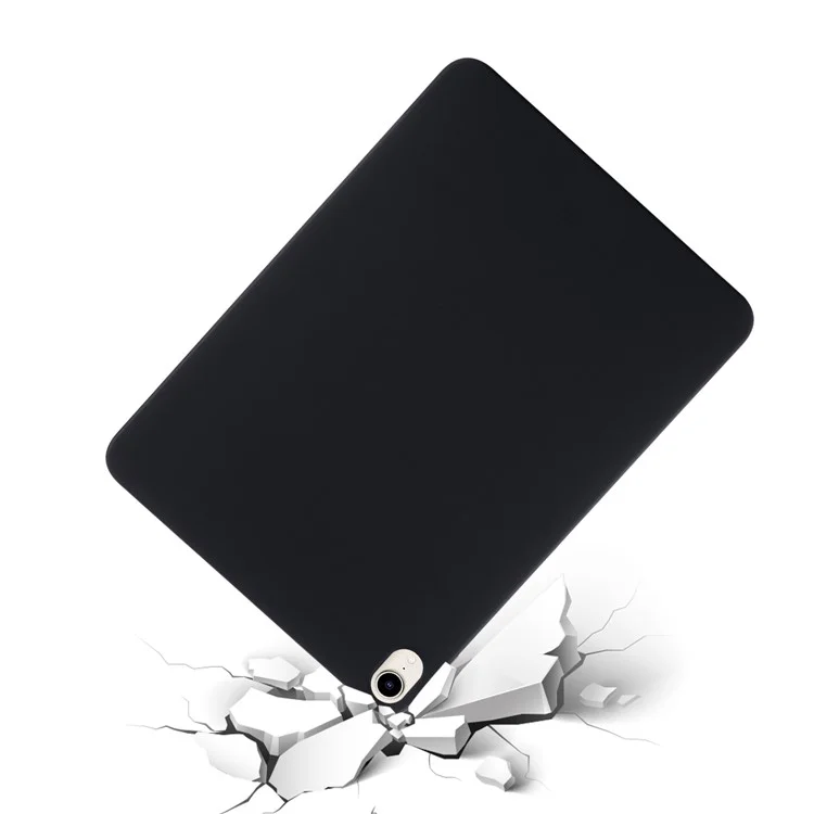 Étui de protection en silicone liquide matelassé pour tablette iPad mini (2024) / mini (2021) - Noir