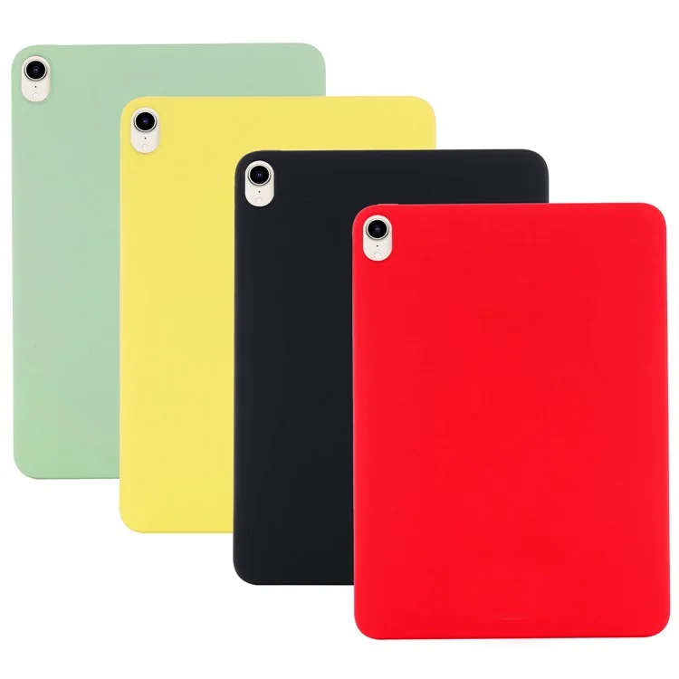 Microfiber Forro Líquido Silicone Improproof À Prova De Capas Anti-Fall Slim Light Capa Protetora Para IPad Mini (2021) - Preto