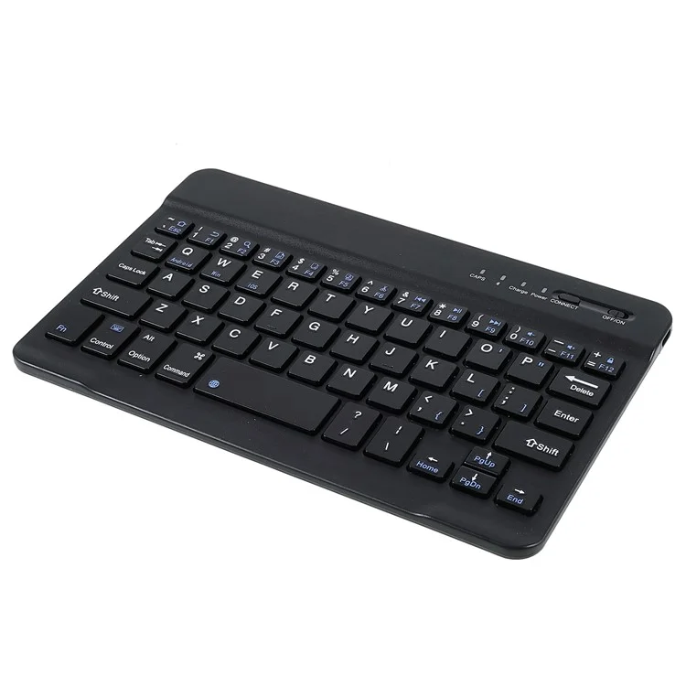 Kabellose Bluetooth-Tastatur + Automatisches Aufwach-/Ruhezustand-Design mit Stiftschlitz Tuchstruktur Tablet-Lederschutzschale für iPad mini (2021) - Schwarz