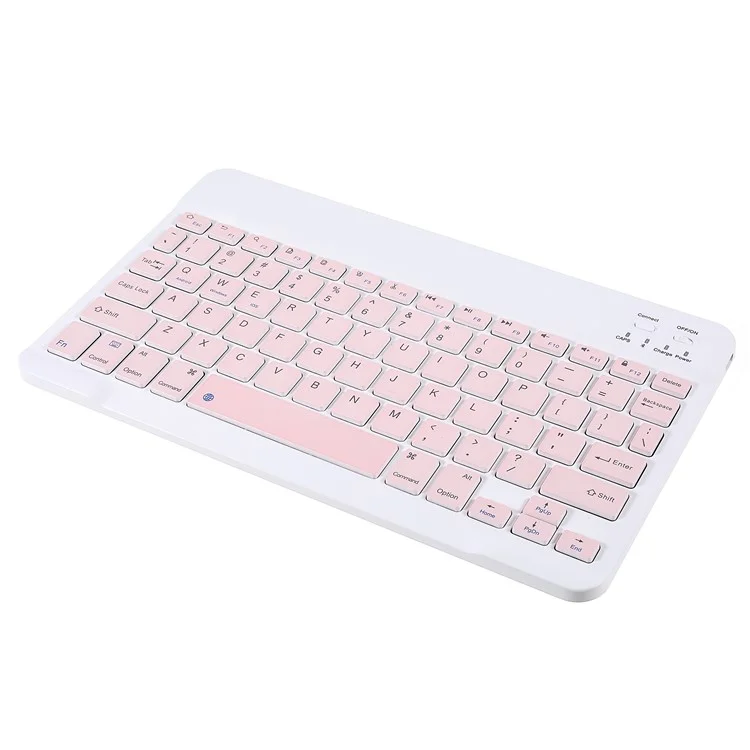 Custodia Tablet TPU Per Texture a Slot Penna Con Tastiera Wireless Bluetooth Per Ipad Pro 11 Pollici (2021)/(2020)/(2018)/iPad Air (2020) - Rosa