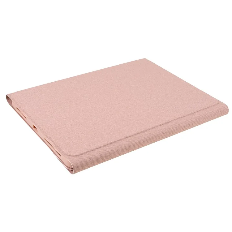 Texture de Tissu de Porte-fente Texture TPU Tablet Case Avec Clavier Sans Fil Bluetooth Pour Ipad Pro 11 Pouces (2021) / (2020) / (2018) / Ipad Air (2020) - Rose