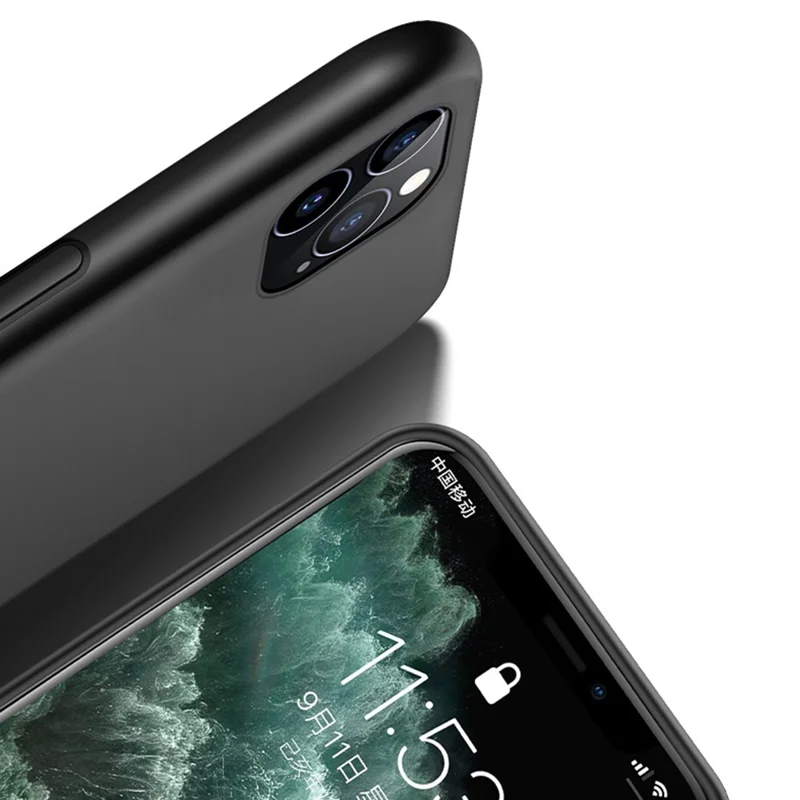 Imprinted TPU + PU Leather Coated Phone Case Shockproof Protector for iPhone 12 Pro Max 6.7 inch - Red