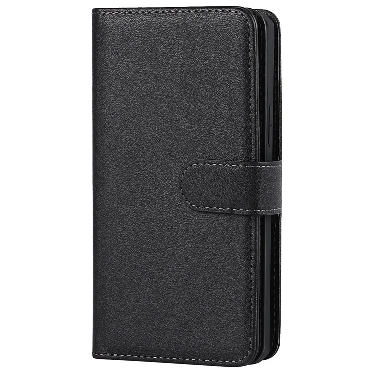 Stoßdämpfung Abtrennbare PU Leder -brieftasche Phone Hülle Hülle Mit Handgelenkriemen Für Iphone 13 Mini 5,4 Zoll - Schwarz