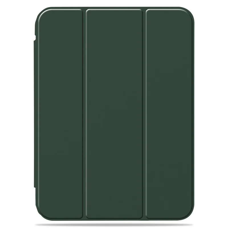 Slim Stand Hard Back Shell Protective Cover Drop-Proof TPU Frame Scratch Resistant Tablet Case with Pencil Holder for iPad mini (2024) / mini (2021) - Army Green