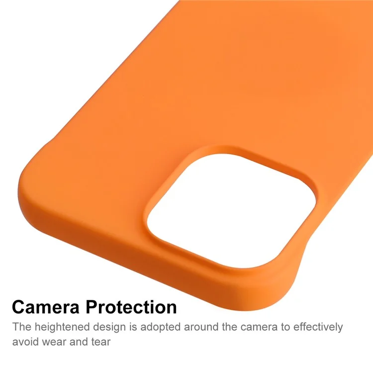 Enkay Hat Prince Pour Iphone 12/12 Pro 6.1 Pouces Dure PC Léger Caoutchouté Caoutchouté Slim Anti-drop Shell Shell - Orange