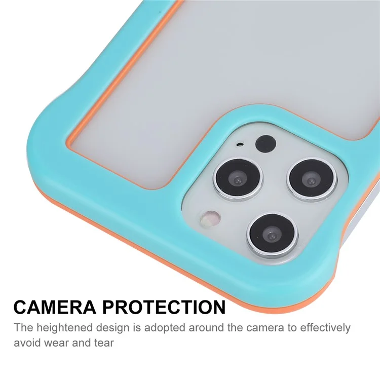 Enkay Hat Prince Pour Iphone 12 Pro Max 6,7 Pouces Drop Resistance Case de Téléphone Slim Caxe de Protection Sans Cadre Support Dissipation de Chaleur - Bleu