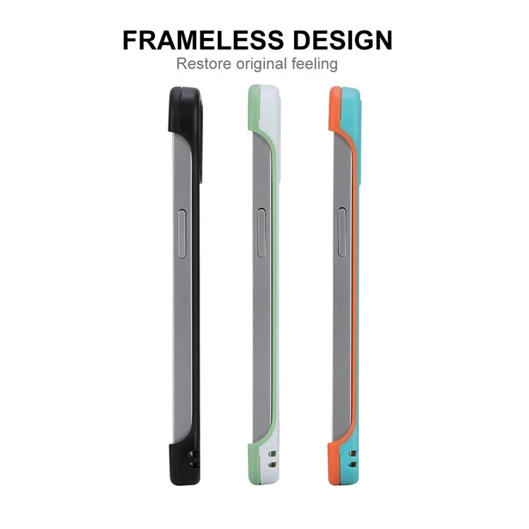 Enkay Hat Prince Pour Iphone 12 Pro Max 6,7 Pouces Drop Resistance Case de Téléphone Slim Caxe de Protection Sans Cadre Support Dissipation de Chaleur - Bleu