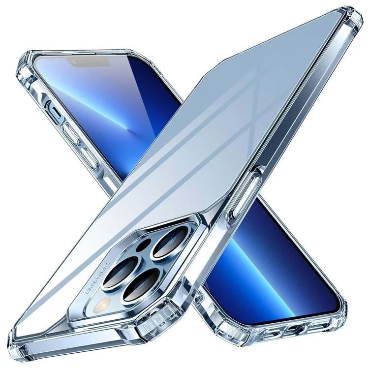 ESR Air Armor Series Hybrid Clear Phone Case for iPhone 13 Pro Max 6.7 inch, Anti-Scratch Hard Acrylic Back + Soft TPU Frame Reinforced Corners Cover