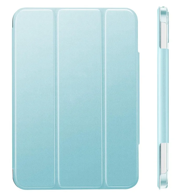 ESR Trifold Stand Smart Case for iPad mini (2024) / mini (2021), PU Leather+Hard PC Back Cover with Pen Holder - Sky Blue