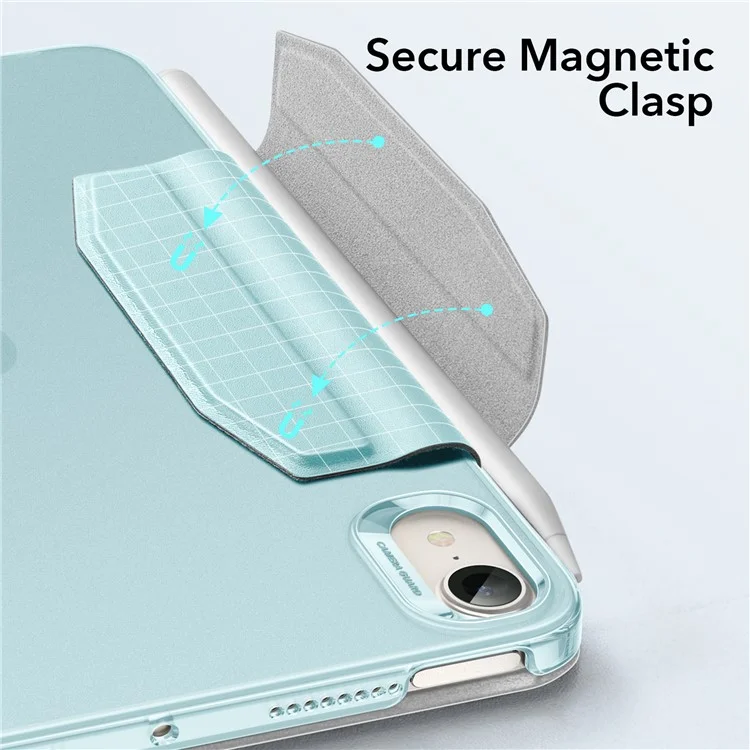 ESR Trifold Stand Smart Case for iPad mini (2024) / mini (2021), PU Leather+Hard PC Back Cover with Pen Holder - Sky Blue
