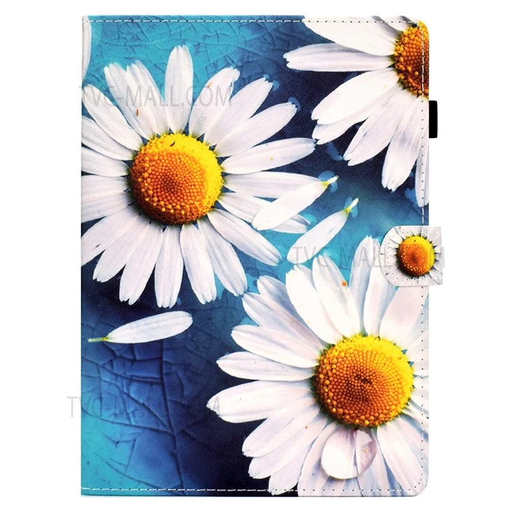Pour iPad Pro 11 (2022) / (2021) / (2020) / (2018) / Air 11 (2024) / Air (2020) / Air (2022) Impression de motif PU Leather Stand Tablet Case - Tournesol