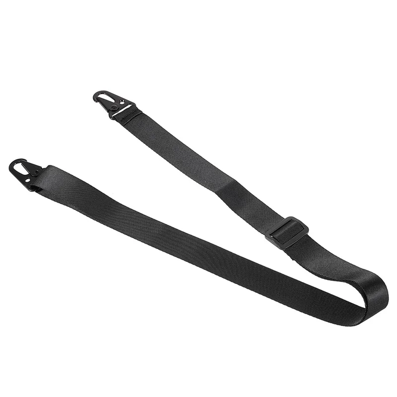 For iPhone 13 Pro 6.1 inch Anti-fingerprint Anti-fall Matte Soft TPU Cover with Shoulder Strap - Black