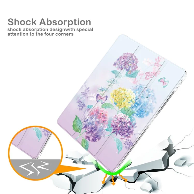 For iPad 10.2 (2021)/(2020)/(2019) Trifold Stand TPU+PU Leather Glittery Sequins Pattern Stylish Tablet Case Cover - Style A