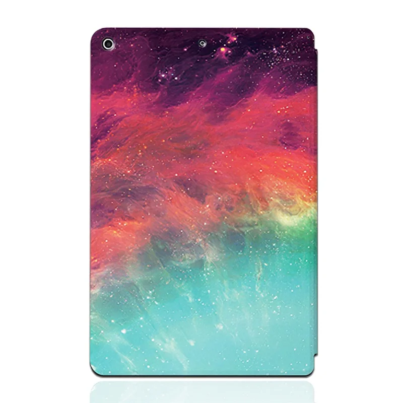 For 	iPad 10.2 (2021)/(2020)/(2019) Starry Sky Pattern Printing Shockproof Drop-proof PU Leather + TPU Tablet Cover with Stand - Color Starry Sky