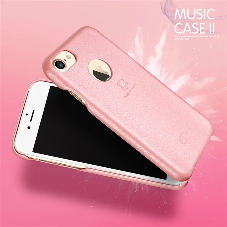 LENUO Music Case II Leather Coated Plastic Case for iPhone 7 4.7 inch / 8 4.7 inch - Pink