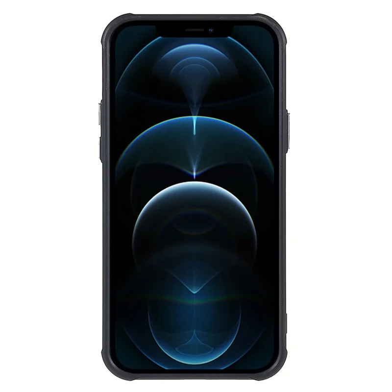 Rutschfester Handyschulz für iPhone 12 Pro 6.1 Zoll, stoßfest, schlanke Handyhülle 2 in 1 magnetisch, weiche TPU + PU-Leder beschichtet, Schwärzlich-Grün