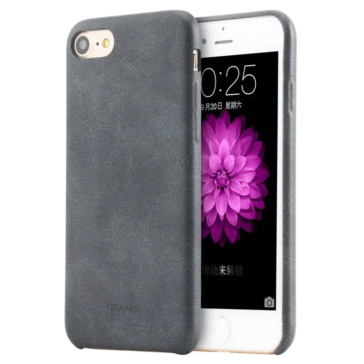 USAMS Bob Series PU Leather Protective Case for iPhone 8 / 7 4.7 inch - Black