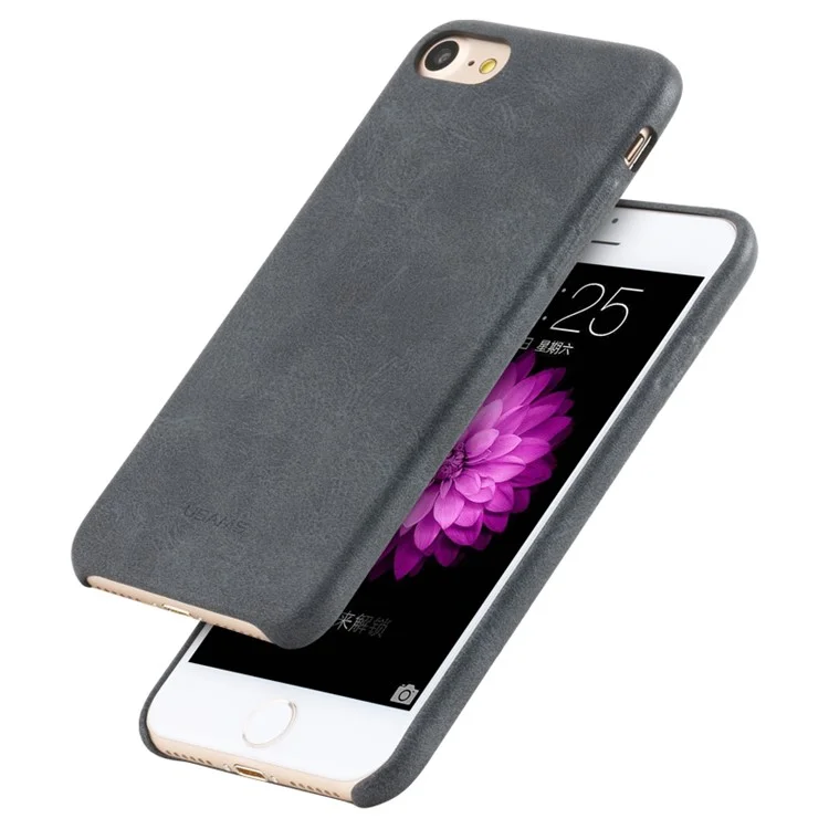 USAMS Bob Series PU Leather Protective Case for iPhone 8 / 7 4.7 inch - Black