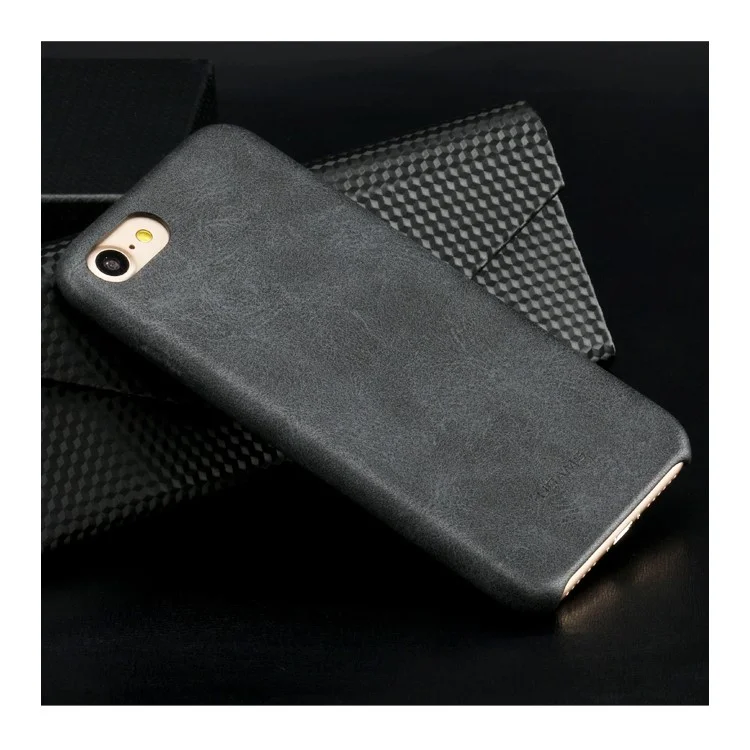 USAMS Bob Series PU Leather Protective Case for iPhone 8 / 7 4.7 inch - Black