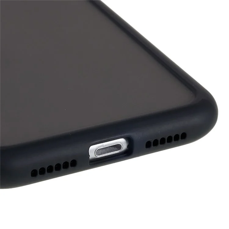 For iPhone 11 6.1 inch Soft-Touch Series Matte Protective Cover PC + TPU Anti-fingerprint Phone Back Case - Black