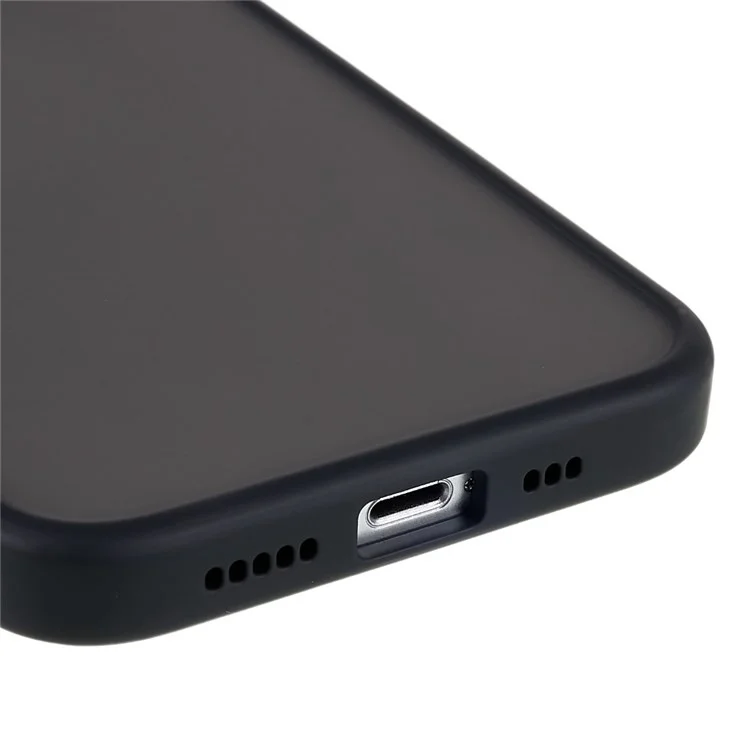 Für Das Iphone 13 6,1 Zoll Softouch-touch-serie PC + TPU Hybrid Telefonhülle Matte Anti-fingerabdruck-telefonschutzabdeckung - Schwarz