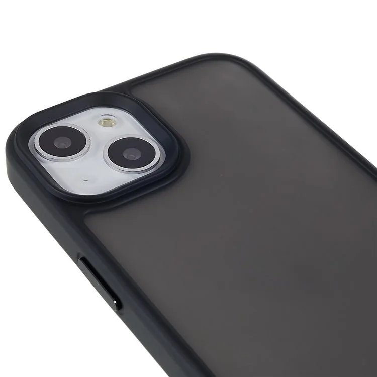 Für Das Iphone 13 6,1 Zoll Softouch-touch-serie PC + TPU Hybrid Telefonhülle Matte Anti-fingerabdruck-telefonschutzabdeckung - Schwarz