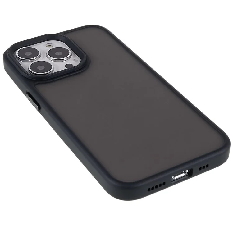 Für IPhone 13 Pro 6,1 Zoll Soft-Touch Series Matt-Telefon-Back-Cover PC + TPU Anti-Fingerprint-Schutzhülle - Schwarz