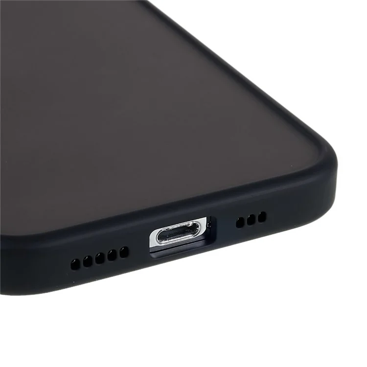 Für IPhone 13 Pro 6,1 Zoll Soft-Touch Series Matt-Telefon-Back-Cover PC + TPU Anti-Fingerprint-Schutzhülle - Schwarz