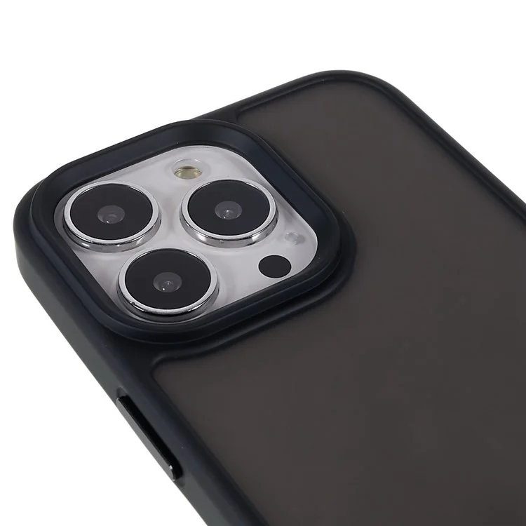 Für IPhone 13 Pro 6,1 Zoll Soft-Touch Series Matt-Telefon-Back-Cover PC + TPU Anti-Fingerprint-Schutzhülle - Schwarz