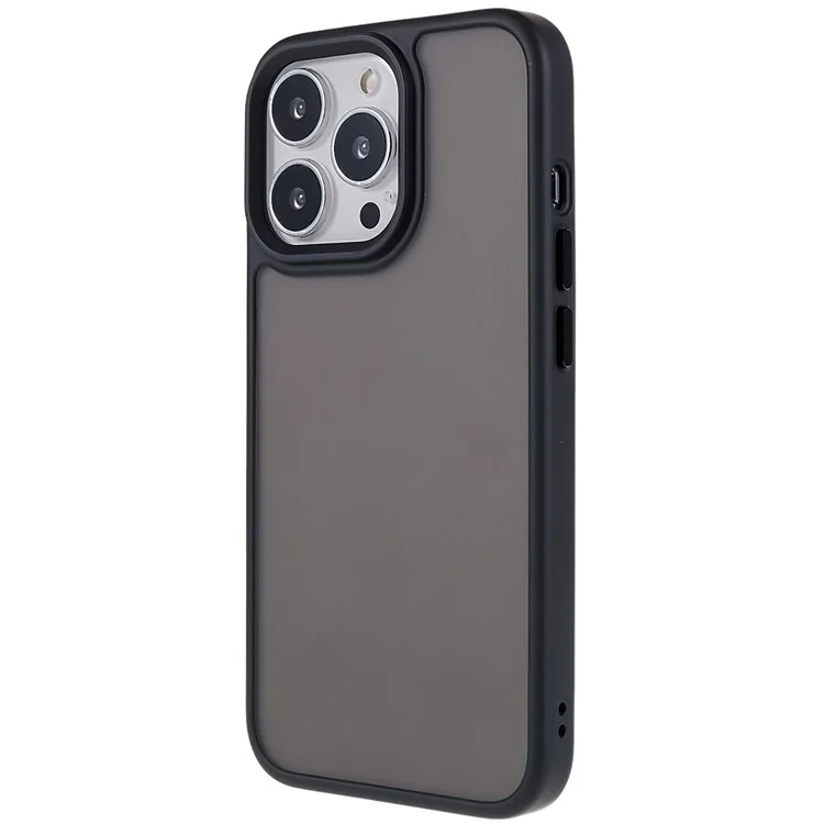 Für Das Iphone 13 Pro Max 6,7 Zoll Soft-touch-serie PC + TPU Matte Phone Back Case Drop-soach-schutzschutzabdeckung - Schwarz