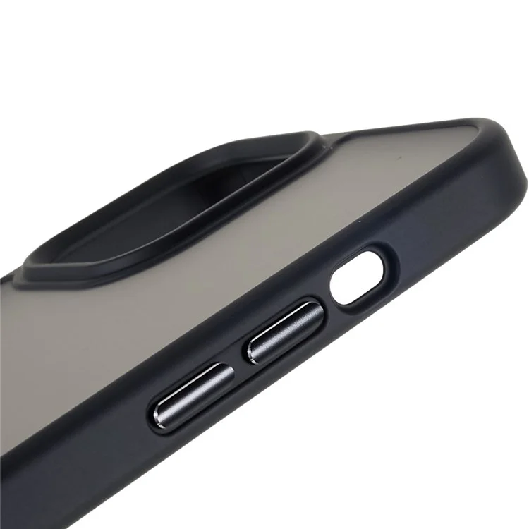 Для Iphone 12 Pro Max 6,7 Дюйма Soft-Touch Series PC + TPU Hybrid Phone Back Case Matte Protective Cover - Черный