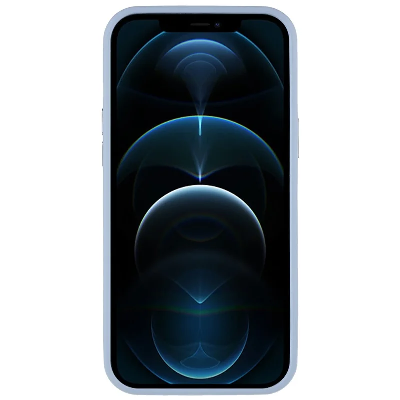 For iPhone 12 Pro Max 6.7 inch Soft-Touch Series PC + TPU Hybrid Phone Back Case Matte Protective Cover - Blue