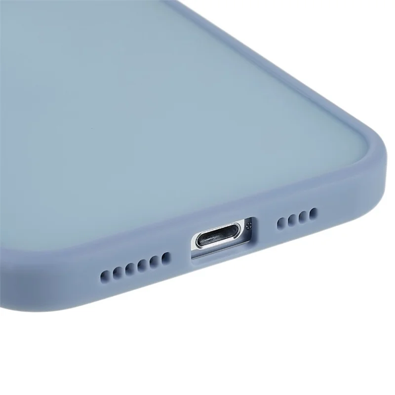 For iPhone 12 Pro Max 6.7 inch Soft-Touch Series PC + TPU Hybrid Phone Back Case Matte Protective Cover - Blue
