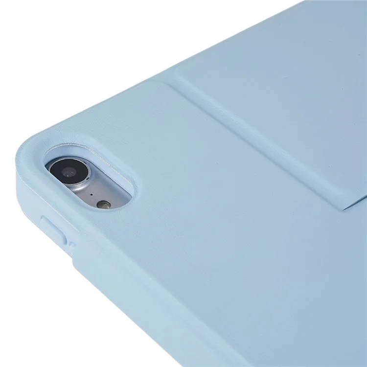 For iPad Air 10.9 inch (2020)/(2022) Skin-touch 2 in 1 Detachable Shockproof Case 360-degree Rotating Tablet Cover with Stand - Sky Blue
