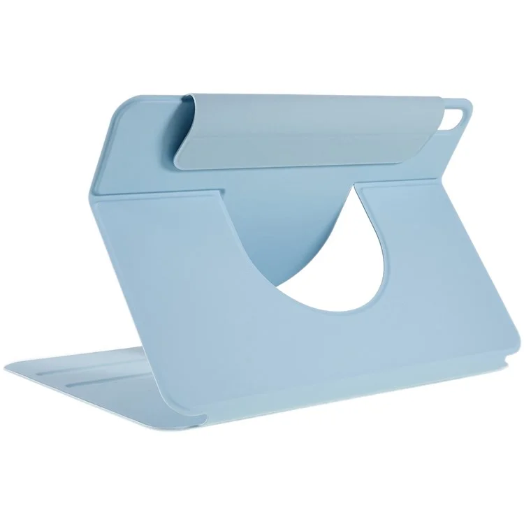 For iPad Air 10.9 inch (2020)/(2022) Skin-touch 2 in 1 Detachable Shockproof Case 360-degree Rotating Tablet Cover with Stand - Sky Blue