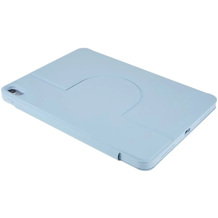 For iPad Air 10.9 inch (2020)/(2022) Skin-touch 2 in 1 Detachable Shockproof Case 360-degree Rotating Tablet Cover with Stand - Sky Blue