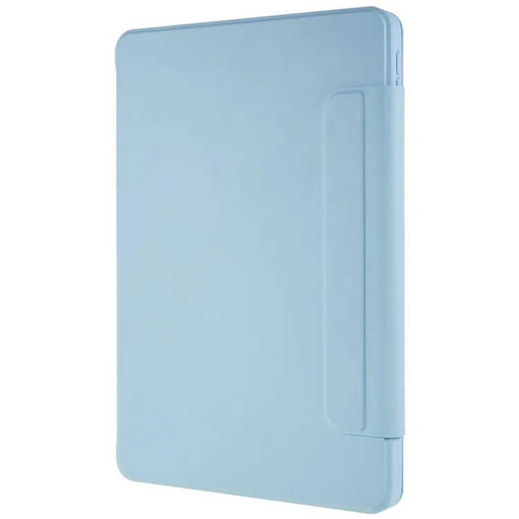 For iPad 10.2 (2021)/(2020)/(2019) Scratch Resistant Case 2 in 1 Detachable Skin-touch Tablet Stand Cover Support 360-degree Rotating - Sky Blue