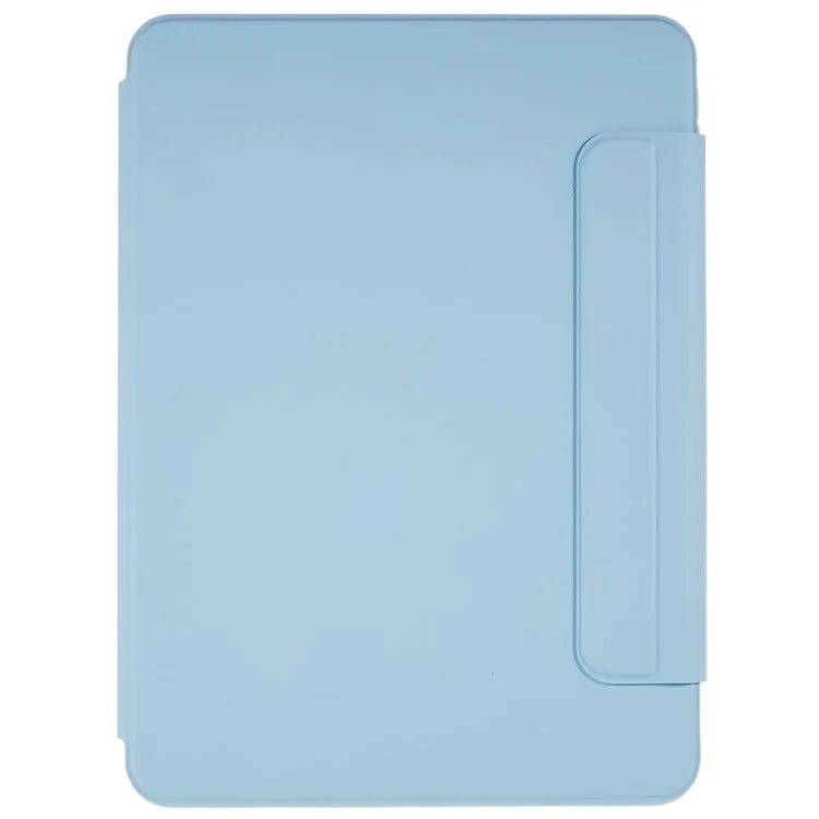 For iPad Pro 12.9 (2022) / (2021) / (2020) / (2018) Skin-touch Shockproof Case 360-degree Rotating 2 in 1 Detachable Tablet Cover with Stand - Sky Blue