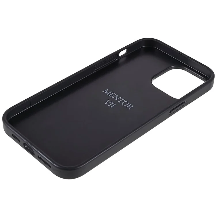 Наставник Для Iphone 13 Pro Max 6,7 Дюйма Защитный Корпус PC + TPU Hybrid Anti-fall Phone Shell с Держателем Карты Shockper Slim Phone Cover - Черный