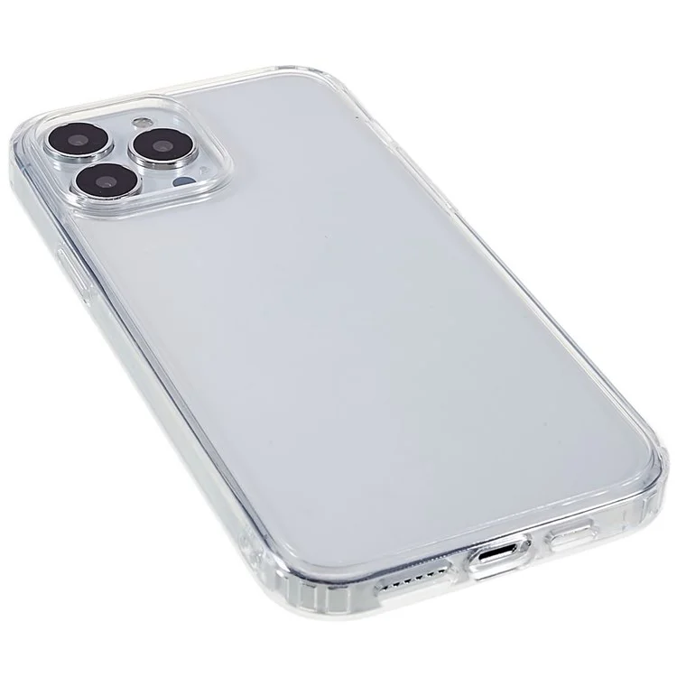 Mutural Для IPhone 13 PRO 6.1-дюймовый Хорошо Охраняемый Точный Вырез Clear Case Case TPU + ПК Гибридная Крышка