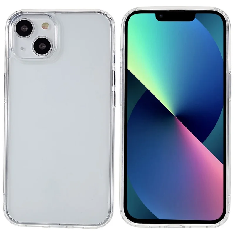 MUTURAL dla iPhone'a 13 6,1 cala Precyzyjne wycięcia Lekka Przezroczysta Obudowa z TPU+PC