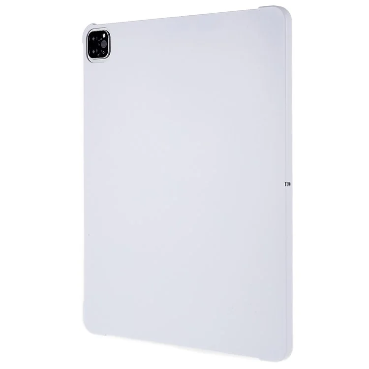 Para Apple IPad Pro 12.9-Polgha (2018) / (2020) / (2021) Luz Fina Fina Dura Pc Tablet Caso Cor Sólida Anti-risco - Branco