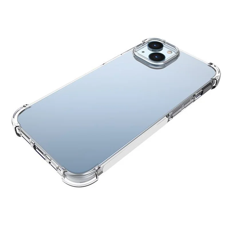 For iPhone 14 6.1 inch Thickened Four Corners Anti-drop TPU Cover Non-slip Phone Case
