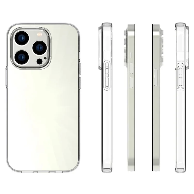 For iPhone 14 Pro 6.1 inch High Transparency Mobile Phone Case Drop-proof TPU Back Cover