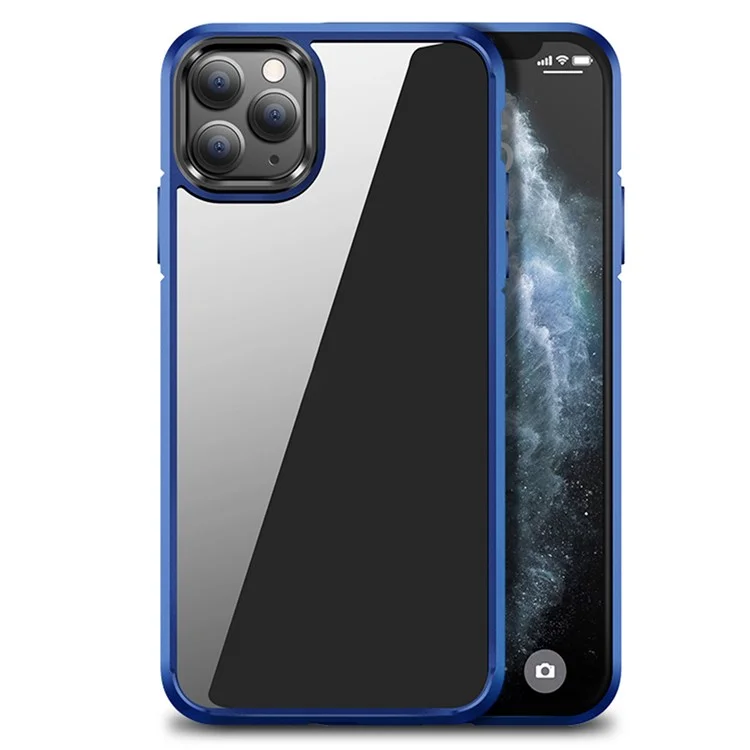 Niveau x Pour Iphone 11 Pro Max 6,5 Pouces Quatre Cousbags D'orbags de Téléphone à Choc de Choc TPU + PC Hybride Couverture - Bleu