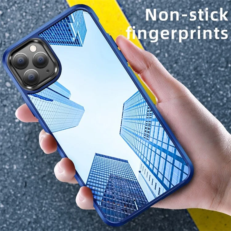 Niveau x Pour Iphone 11 Pro Max 6,5 Pouces Quatre Cousbags D'orbags de Téléphone à Choc de Choc TPU + PC Hybride Couverture - Bleu
