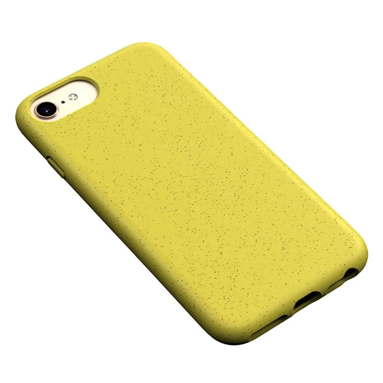 For iPhone 7 / 8 4.7 inch / SE (2020) / SE (2022) Starry Sky Series Soft TPU Drop Protection Case Biodegradable Wheat Straw Smooth Tough Matte Back Cover - Yellow