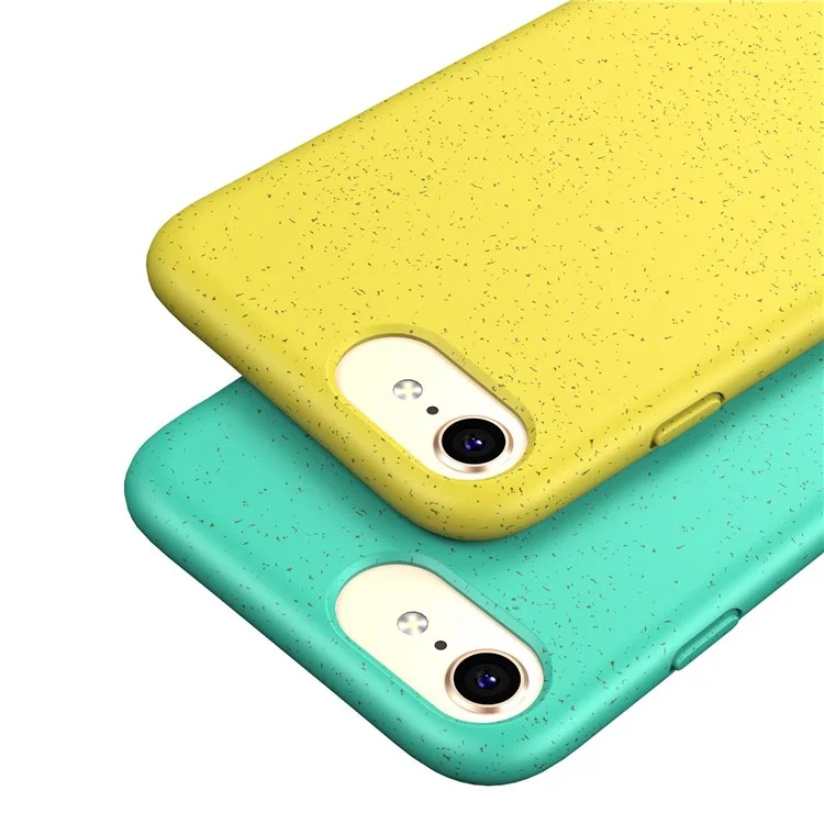 For iPhone 7 / 8 4.7 inch / SE (2020) / SE (2022) Starry Sky Series Soft TPU Drop Protection Case Biodegradable Wheat Straw Smooth Tough Matte Back Cover - Yellow
