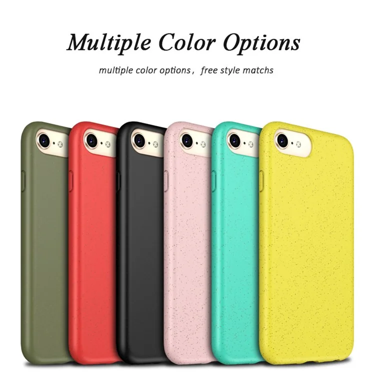 For iPhone 7 / 8 4.7 inch / SE (2020) / SE (2022) Starry Sky Series Soft TPU Drop Protection Case Biodegradable Wheat Straw Smooth Tough Matte Back Cover - Yellow